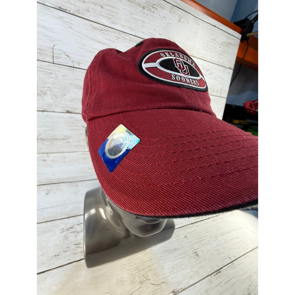 NWT OK Sooners Hat Captivating Headgear Crimson Red Adjustable Baseball Cap